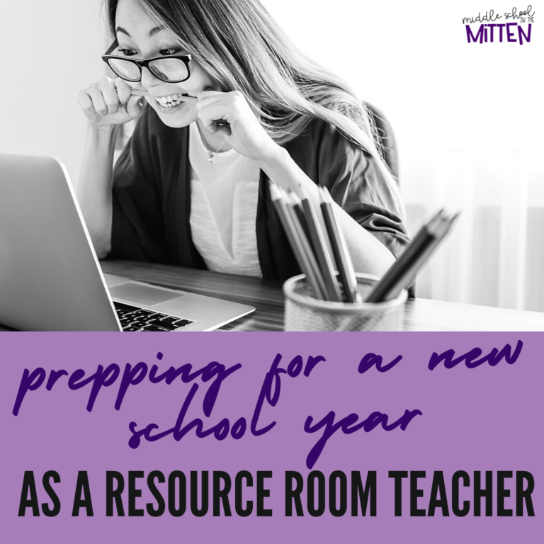 New School Year Prep as a Resource Room Teacher