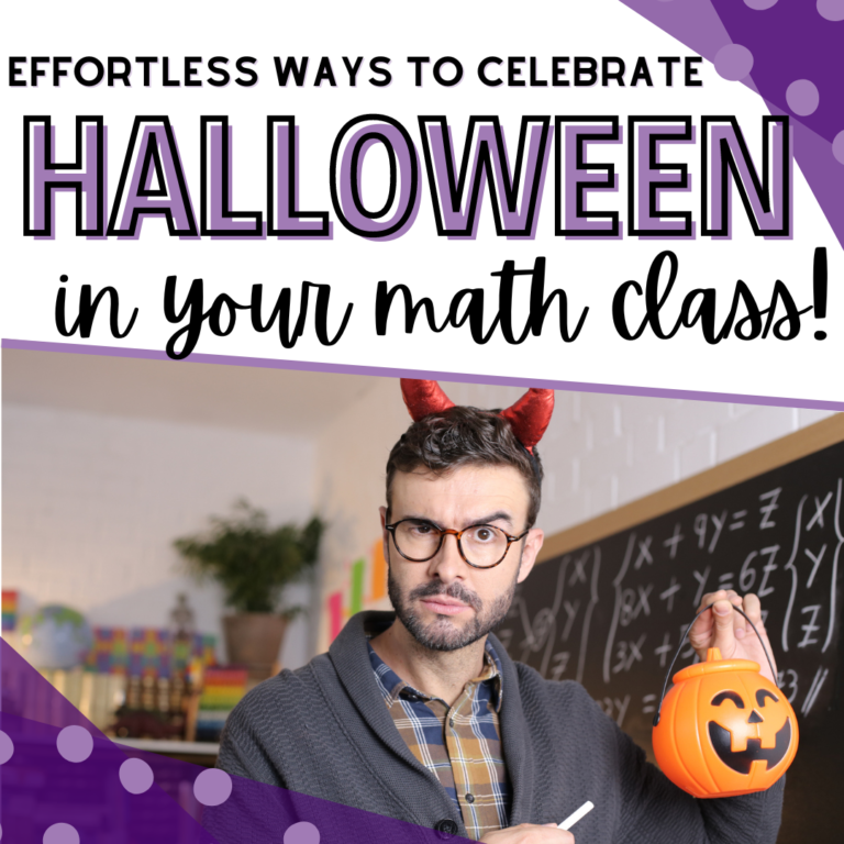 4 Effortless Ways to Celebrate Halloween in your Math Classroom