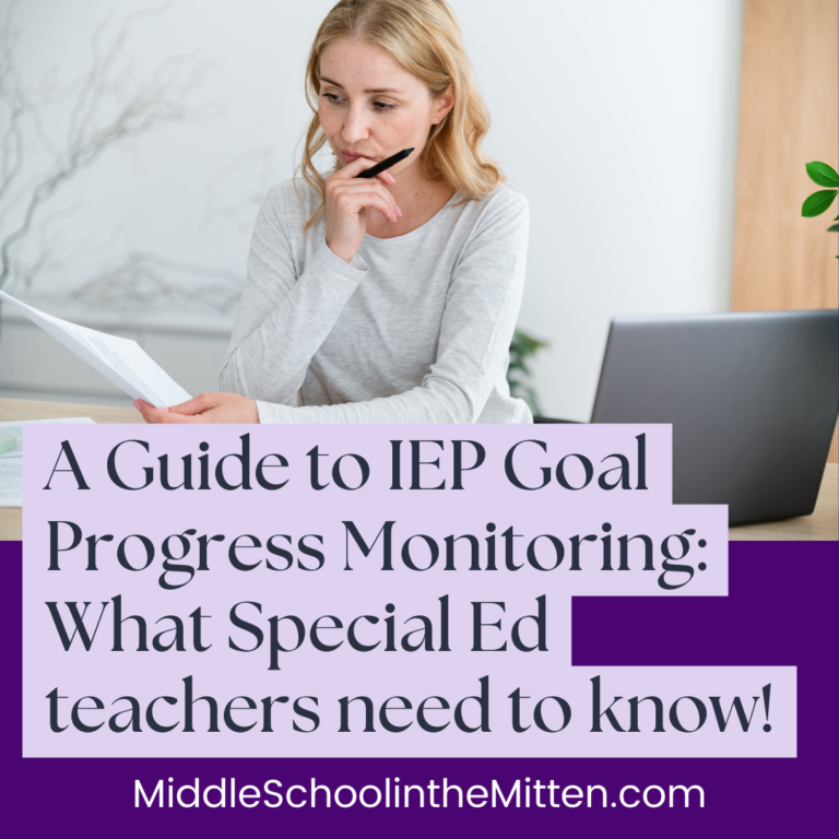 A Guide to IEP Goal Progress Monitoring: What Special Education Teachers Need to Know!