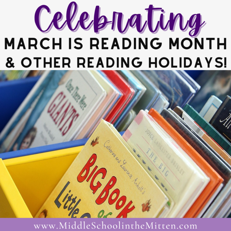 Celebrate Reading All School Year Long – Fun & Easy Ideas for National March is Reading Month & Other Reading Holidays